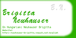 brigitta neuhauser business card